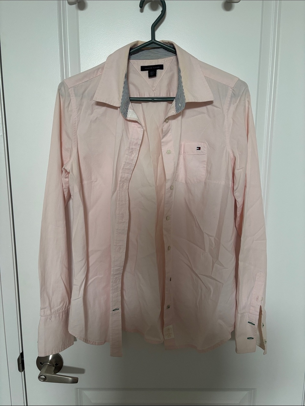 Tommy Hilfiger Light Pink Long-Sleeve Dress Shirt